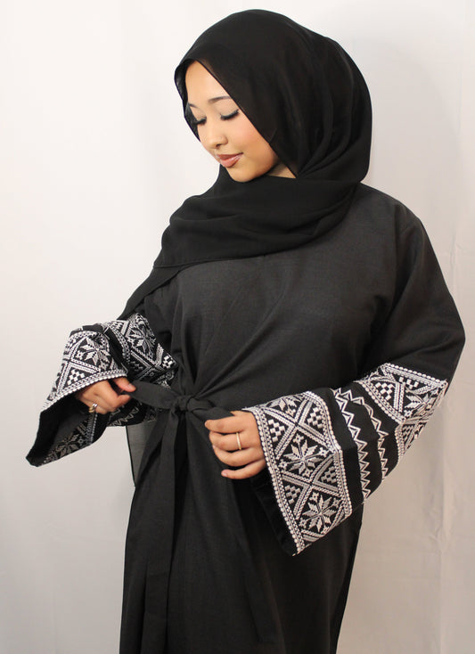 Coal Wrap Abaya