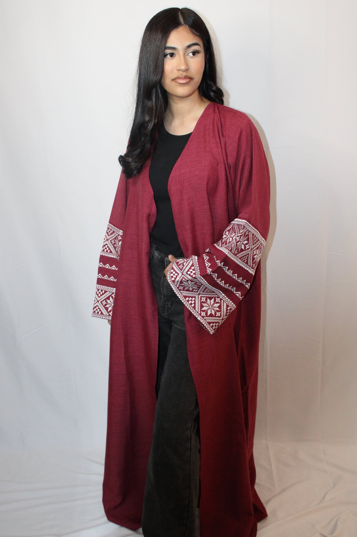 Cherry Wrap Abaya